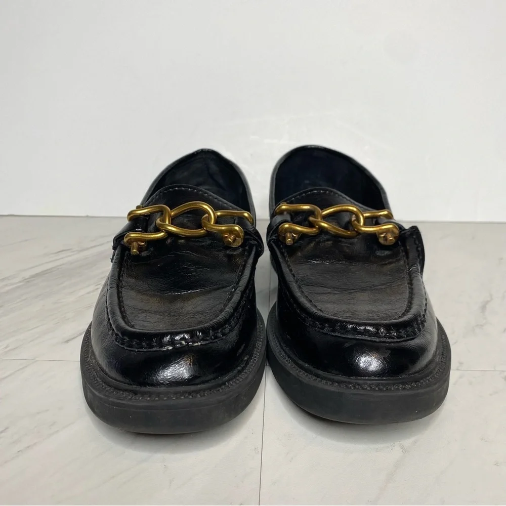 Steve Madden Karmine Black Leather Loafer 10M
